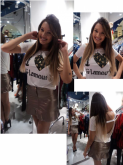 Blusa malha costas boba, estampa coração camuflado Cod: B044